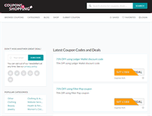 Tablet Screenshot of coupons4shopping.com
